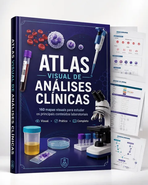 Mockup do Atlas Visual Essencial com 80 mapas visuais