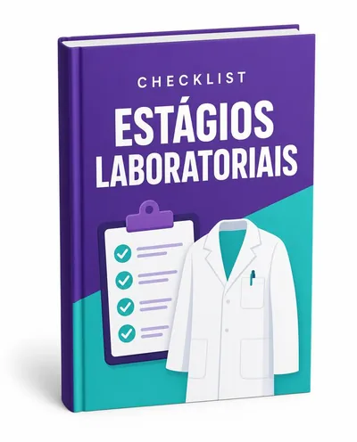 Capa do material bônus Checklist para Estágios Laboratoriais